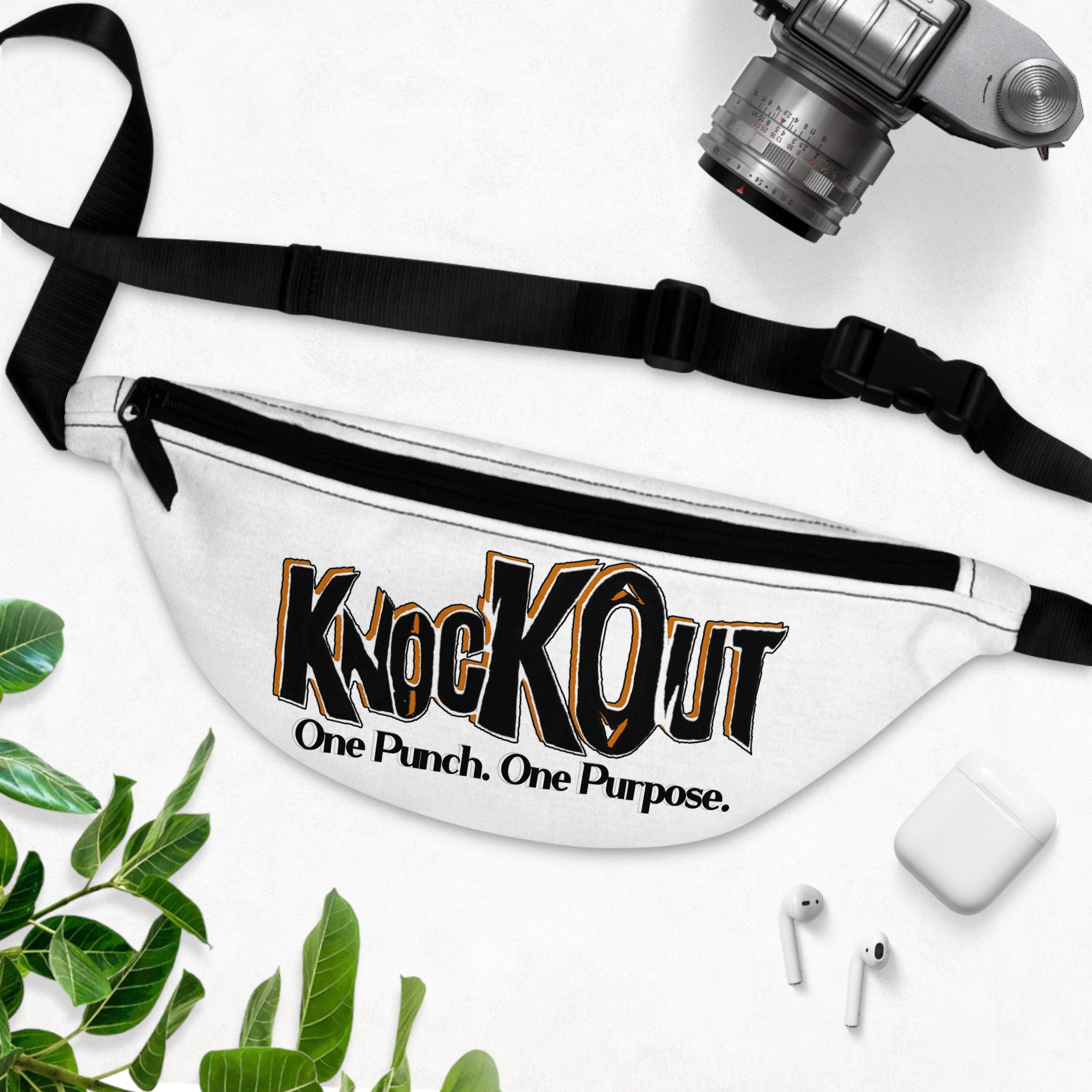 KnocKOut White Fanny Pack
