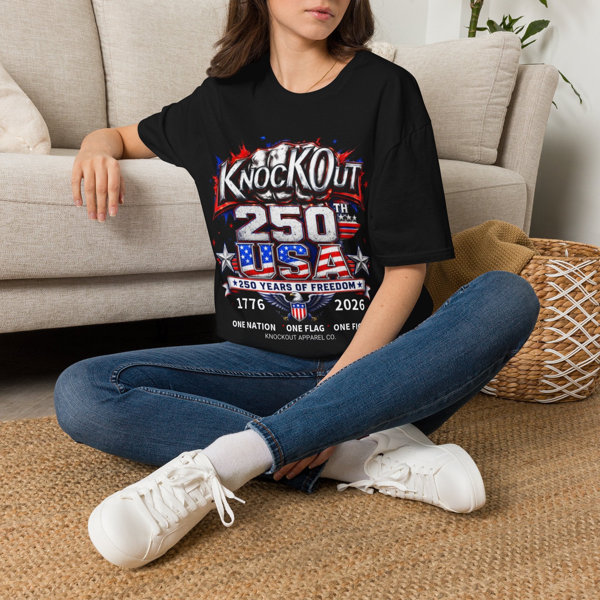 USA 250th Anniversary KnocKOut Unisex Softstyle T-Shirt