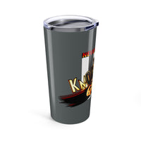 Gold KnocKOut Never Give Up Tumbler 20oz