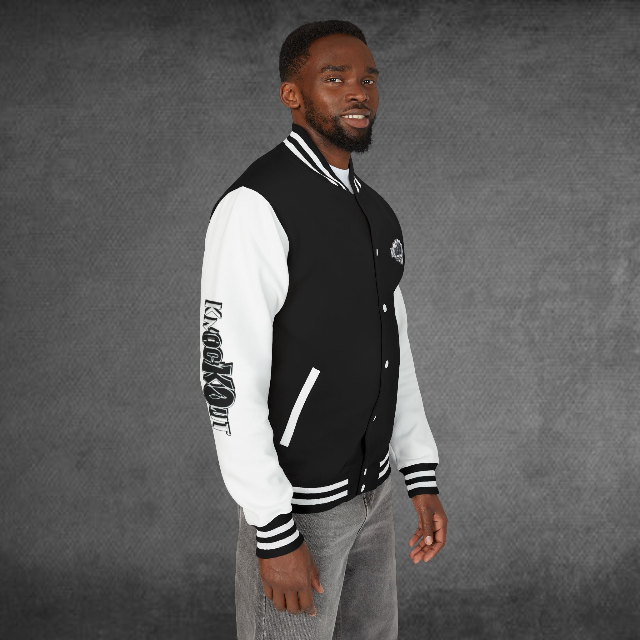 Unisex KnocKOut Bare Knuckle Heavyweight Letterman Jacket