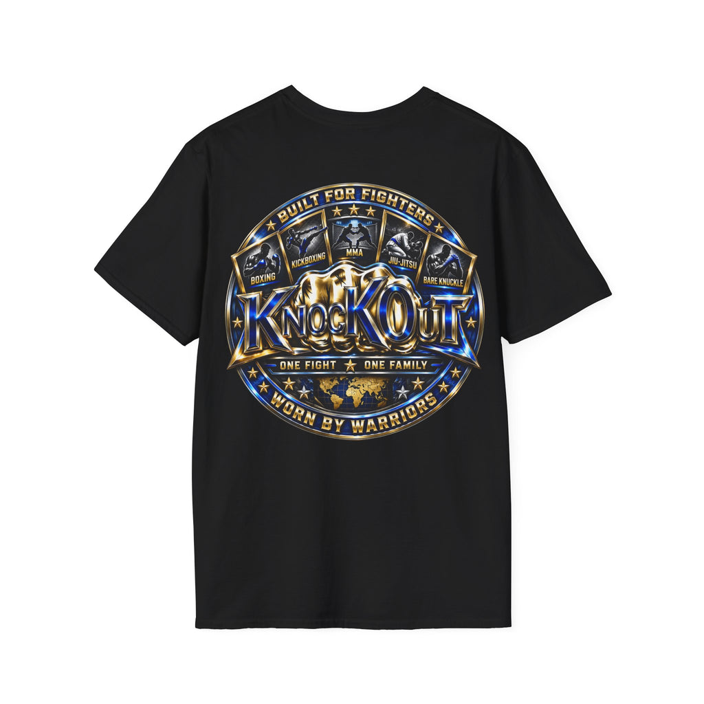 Gold Blue KnocKOut Unisex T-Shirt