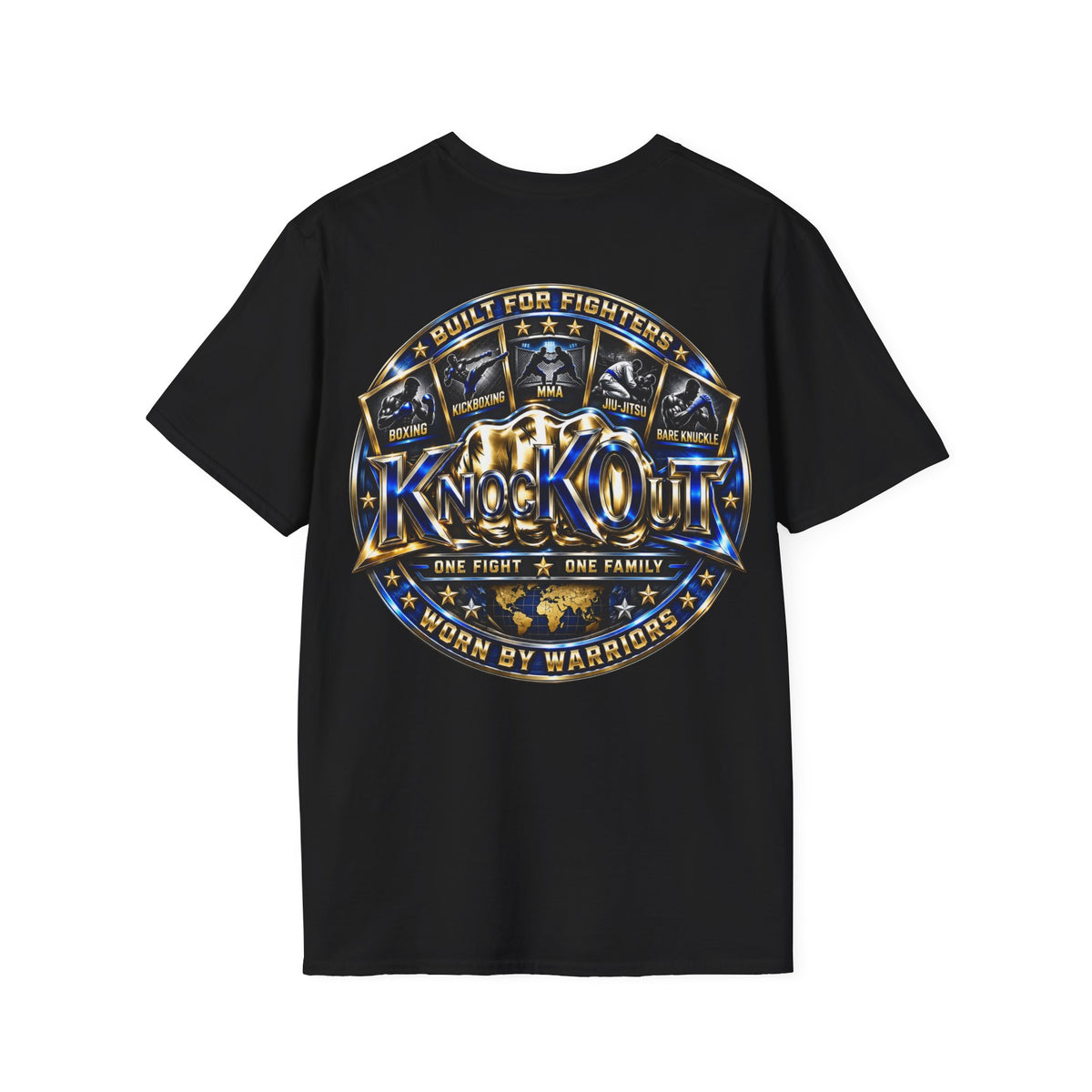 Gold Blue KnocKOut Unisex T-Shirt