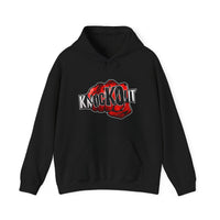 Red Knockout Never Give Up Unisex Heavy Blend™ Hooded Sweatshirt