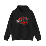 Red Knockout Never Give Up Unisex Heavy Blend™ Hooded Sweatshirt