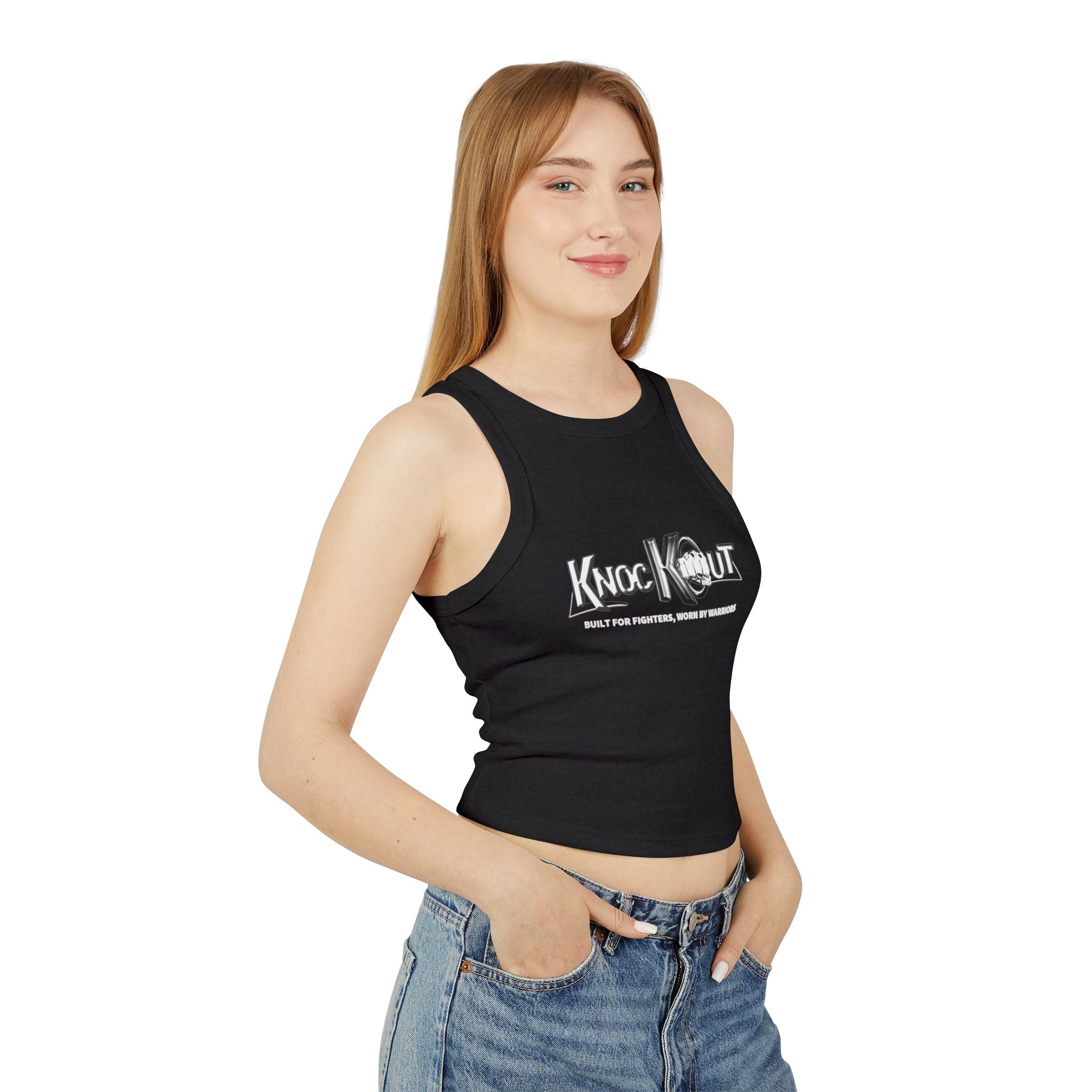 KnocKOut Women's Micro Rib Racer Tank Top