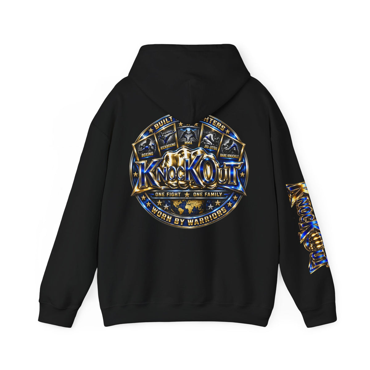 Gold Blue KnocKOut Unisex Hoodie