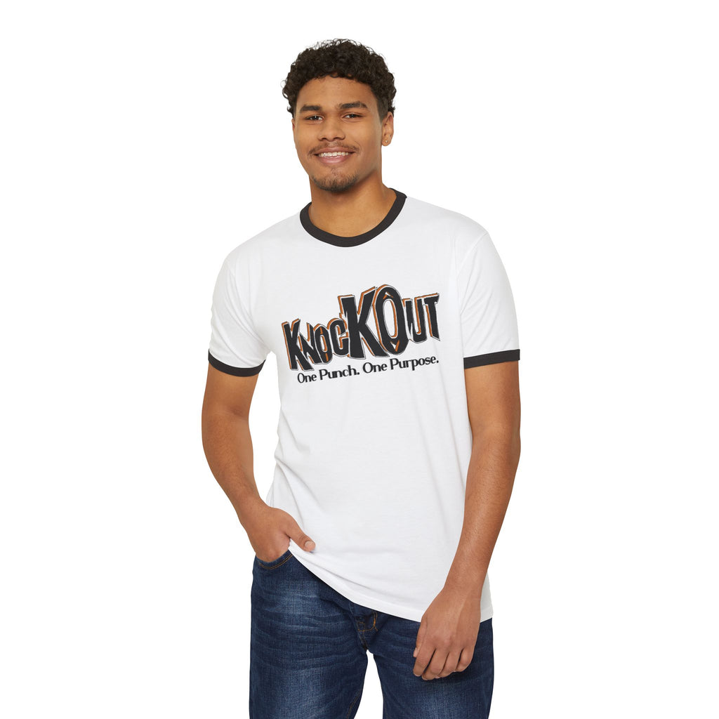 KnocKOut Unisex Cotton Ringer T-Shirt