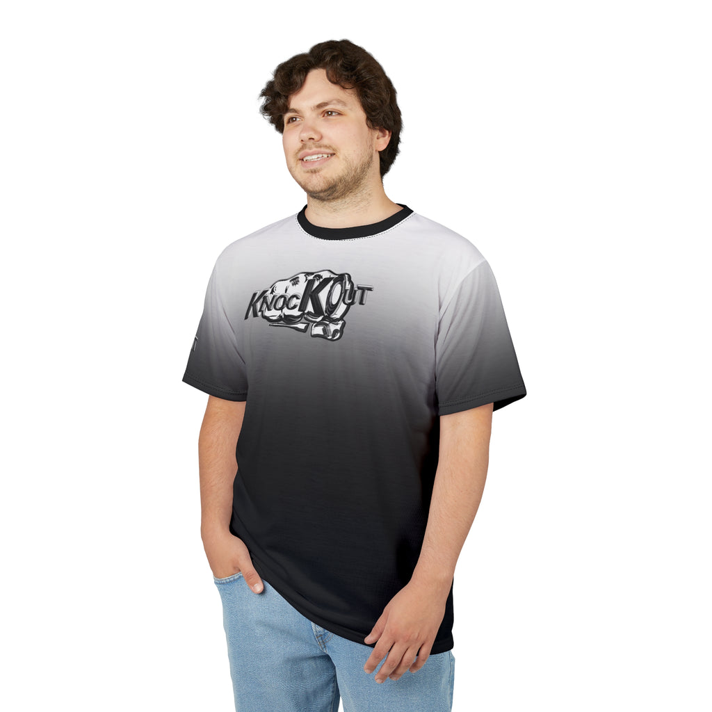 White & Black KnocKOut Unisex Cut & Sew Tee