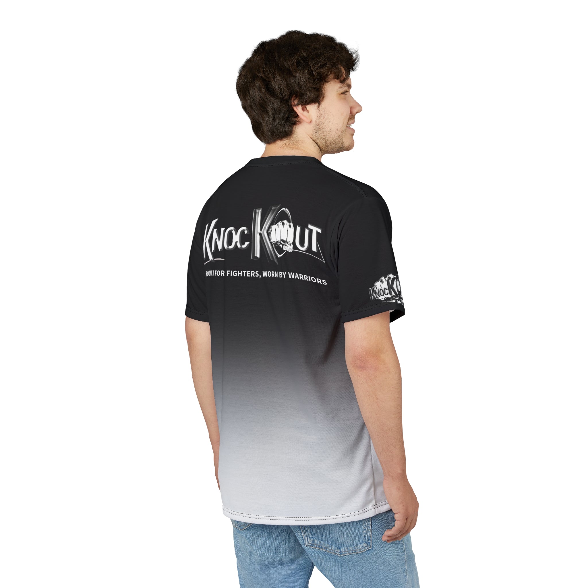 Black & White KnocKOut Unisex Cut & Sew Tee