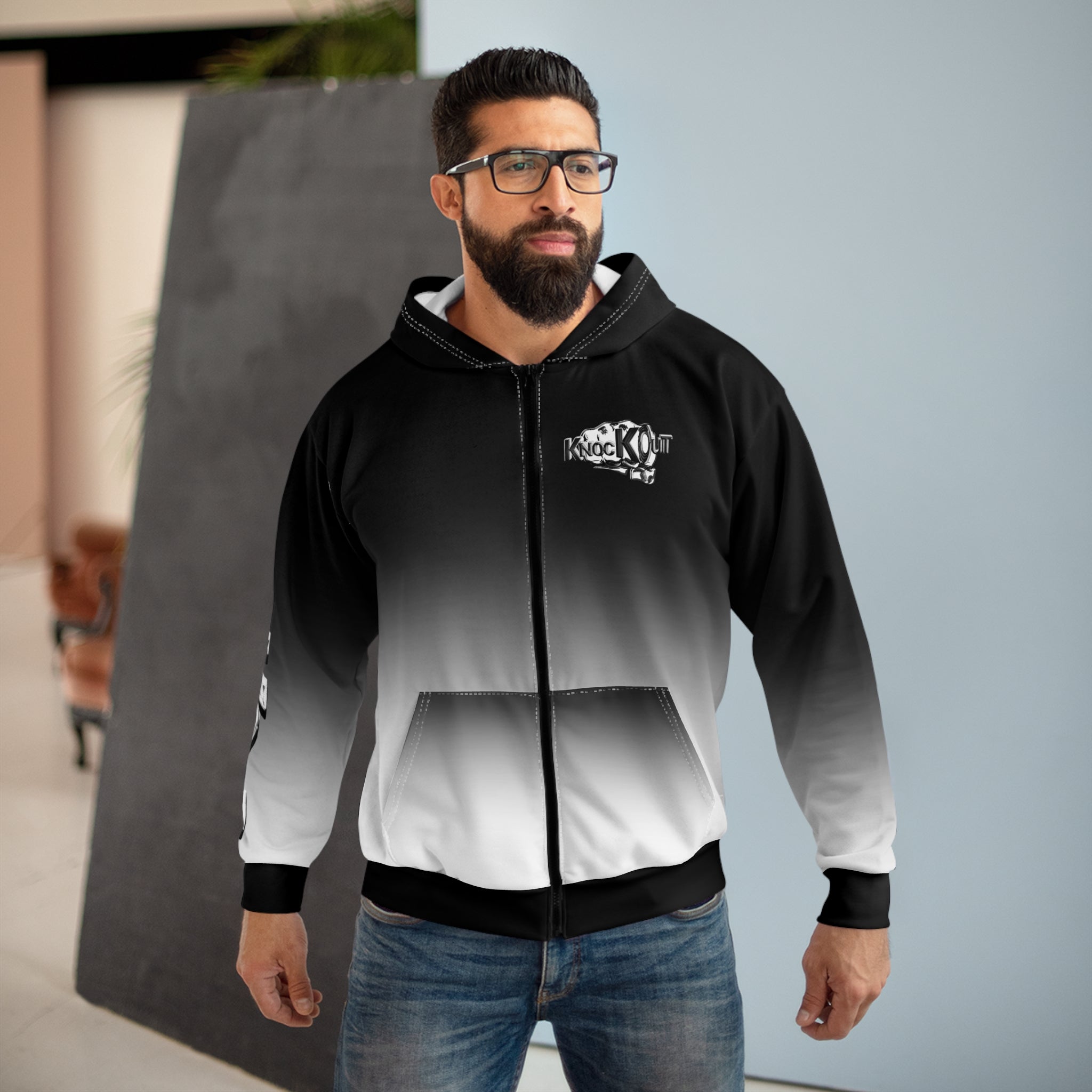 KnocKOut Unisex Zip Hoodie