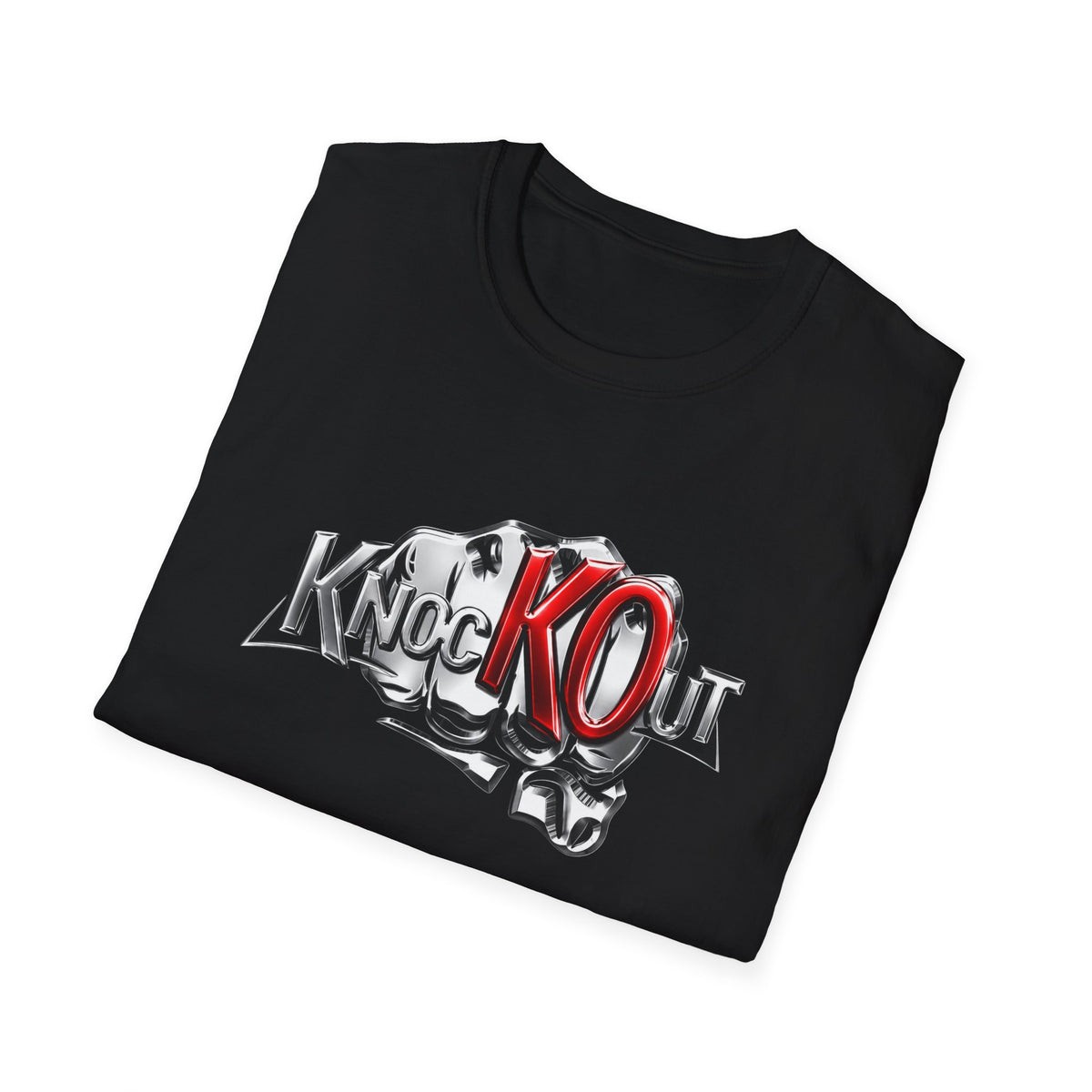 NEVER GIVE UP KnocKOut Unisex Softstyle T-Shirt