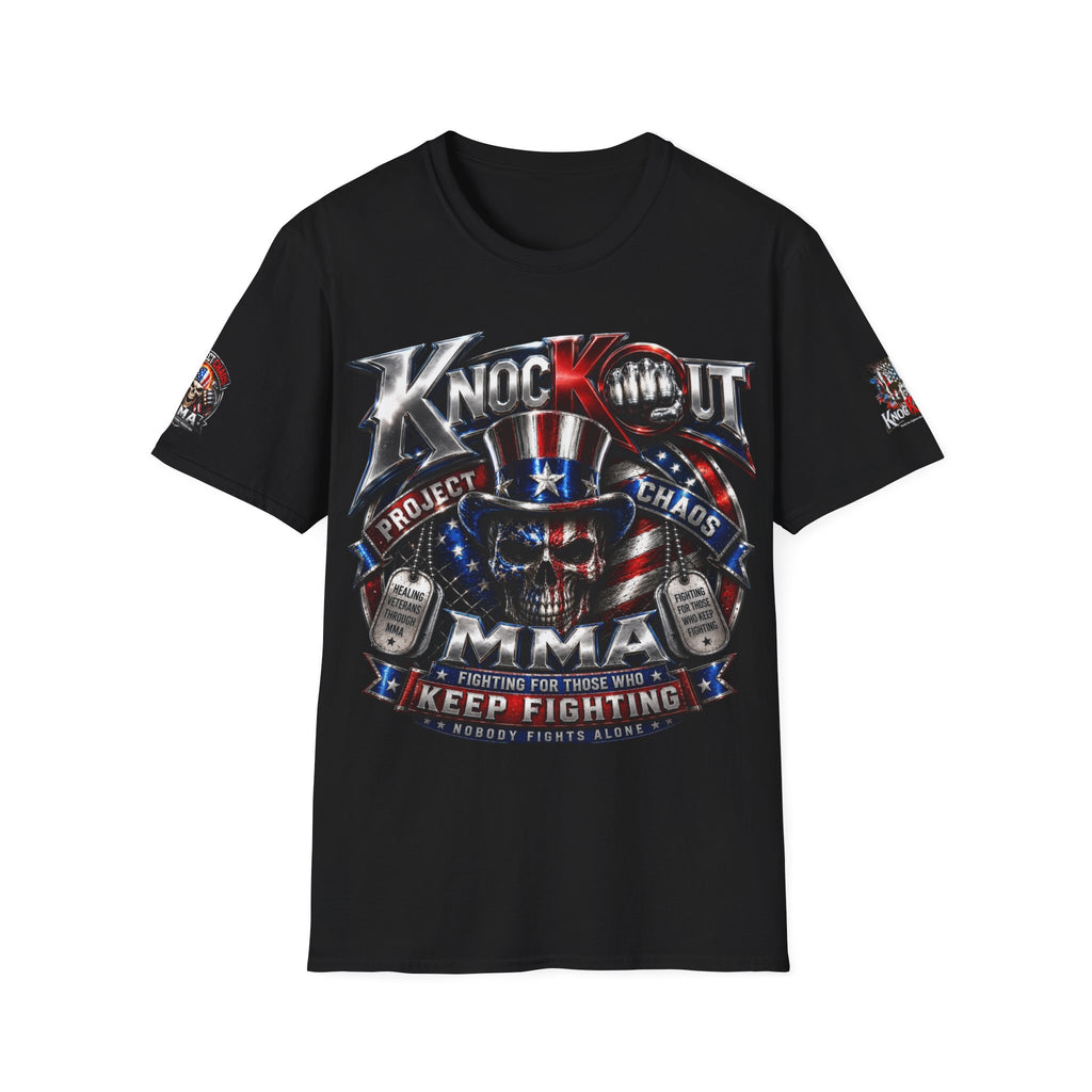 KnocKOut Project Chaos MMA Support Veteran Unisex Softstyle T-Shirt