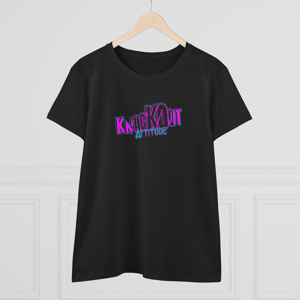 KnocKOut Attitude Women's Midweight Cotton Tee