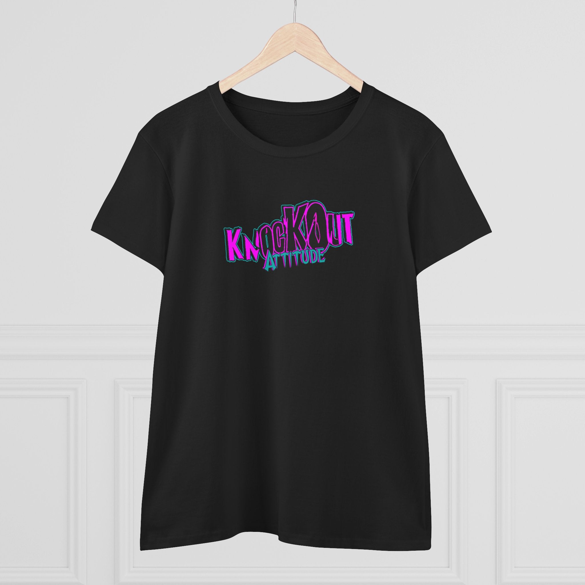 KnocKOut Attitude Women's Midweight Cotton Tee