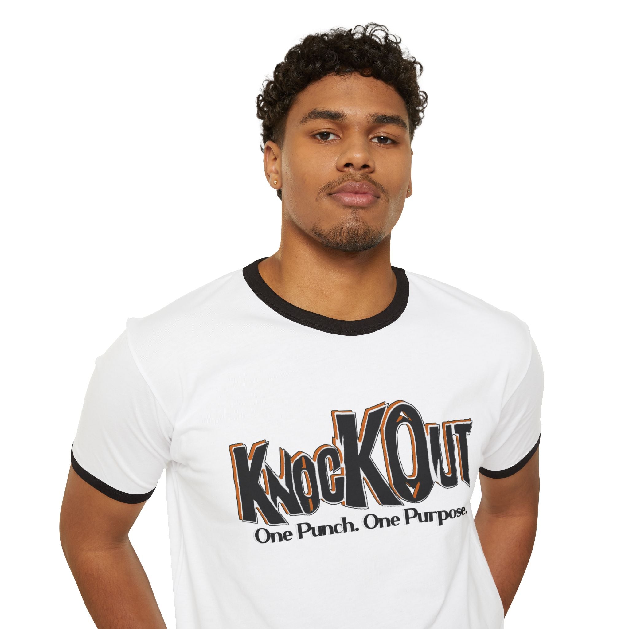 KnocKOut Unisex Cotton Ringer T-Shirt