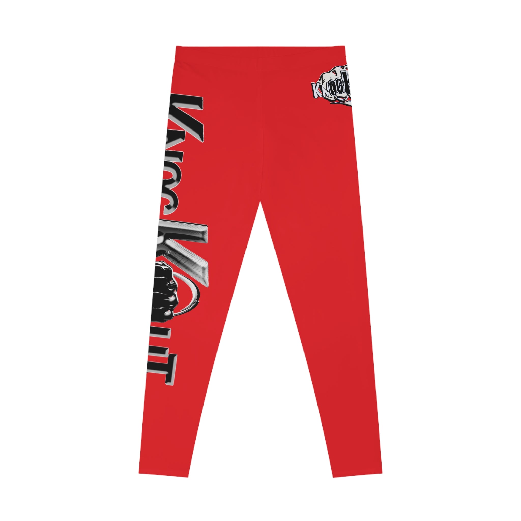 KnocKOut Red Stretchy Leggings