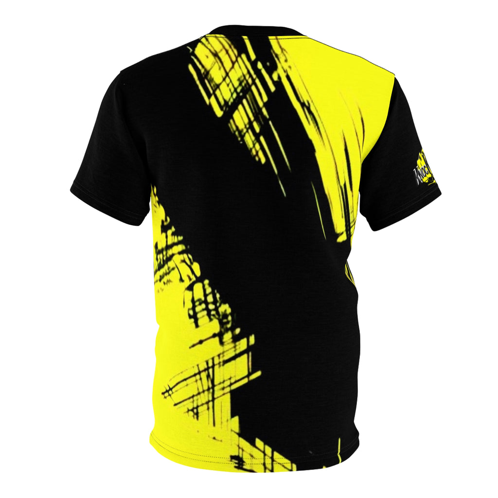 Yellow and Black  KnocKOut Unisex Cut & Sew Tee