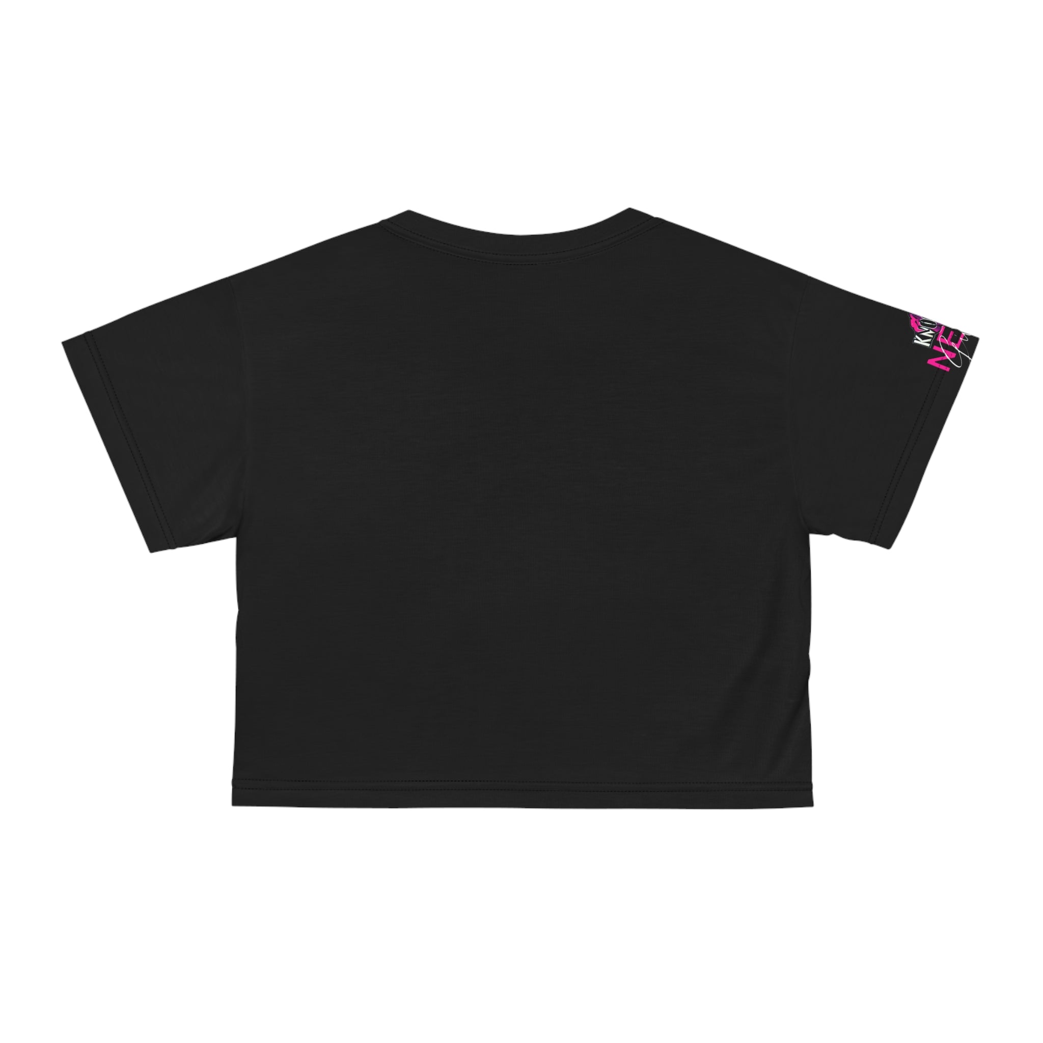 Crop Tee Pink KnocKOut Never Give Up