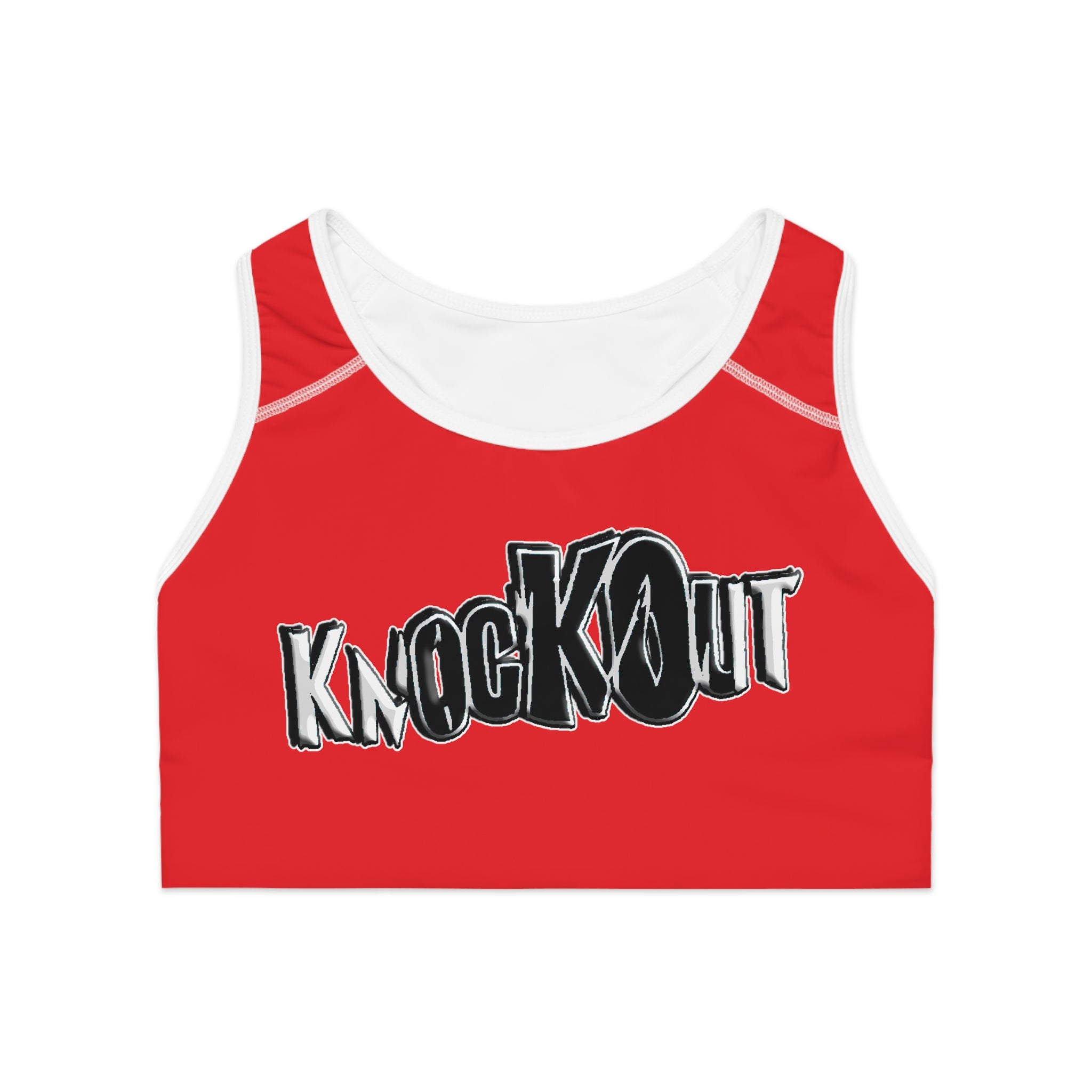 KnocKOut Red Sports Bra