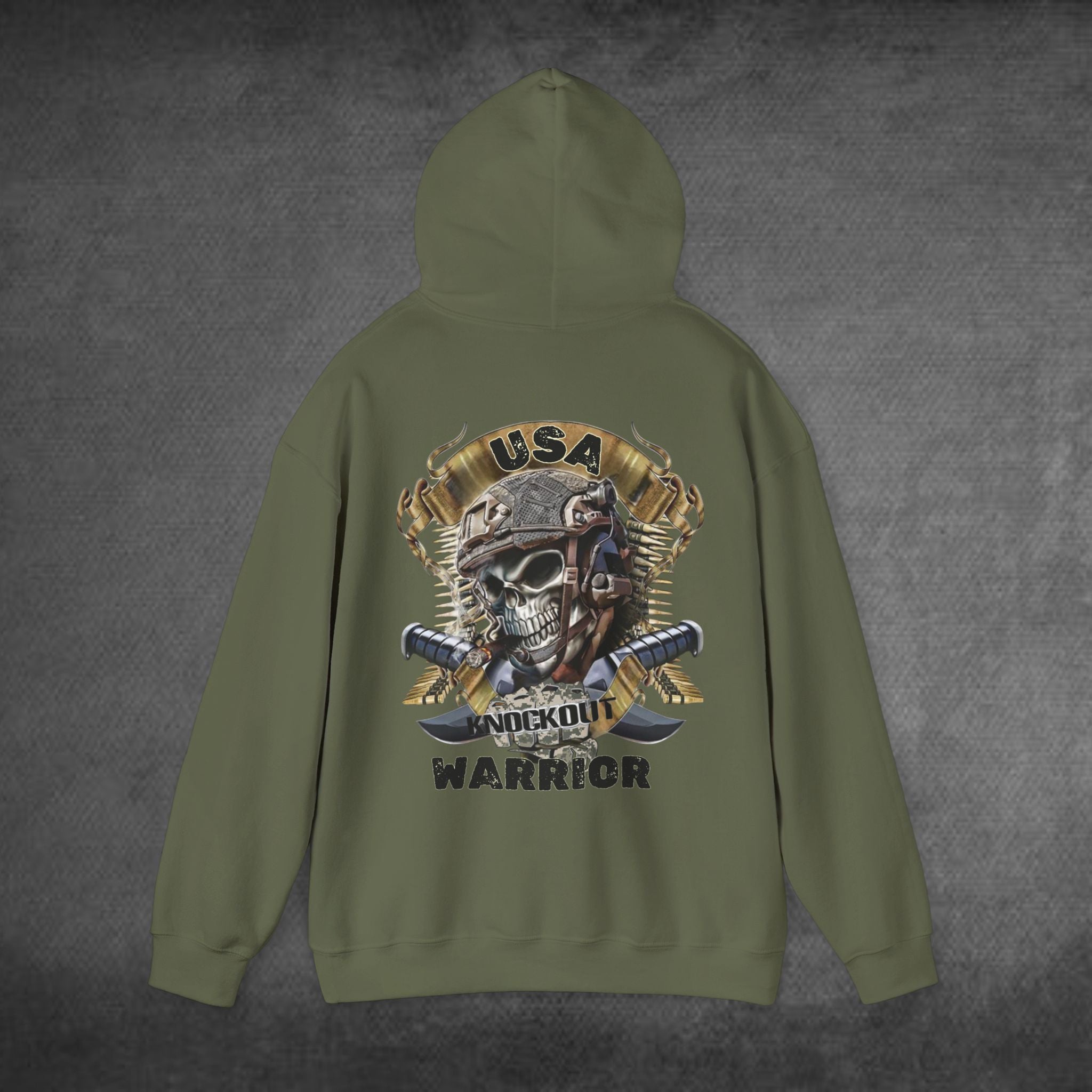 Knockout Warrior (Front & Back)Heavy Blend™ Hooded Sweatshirt