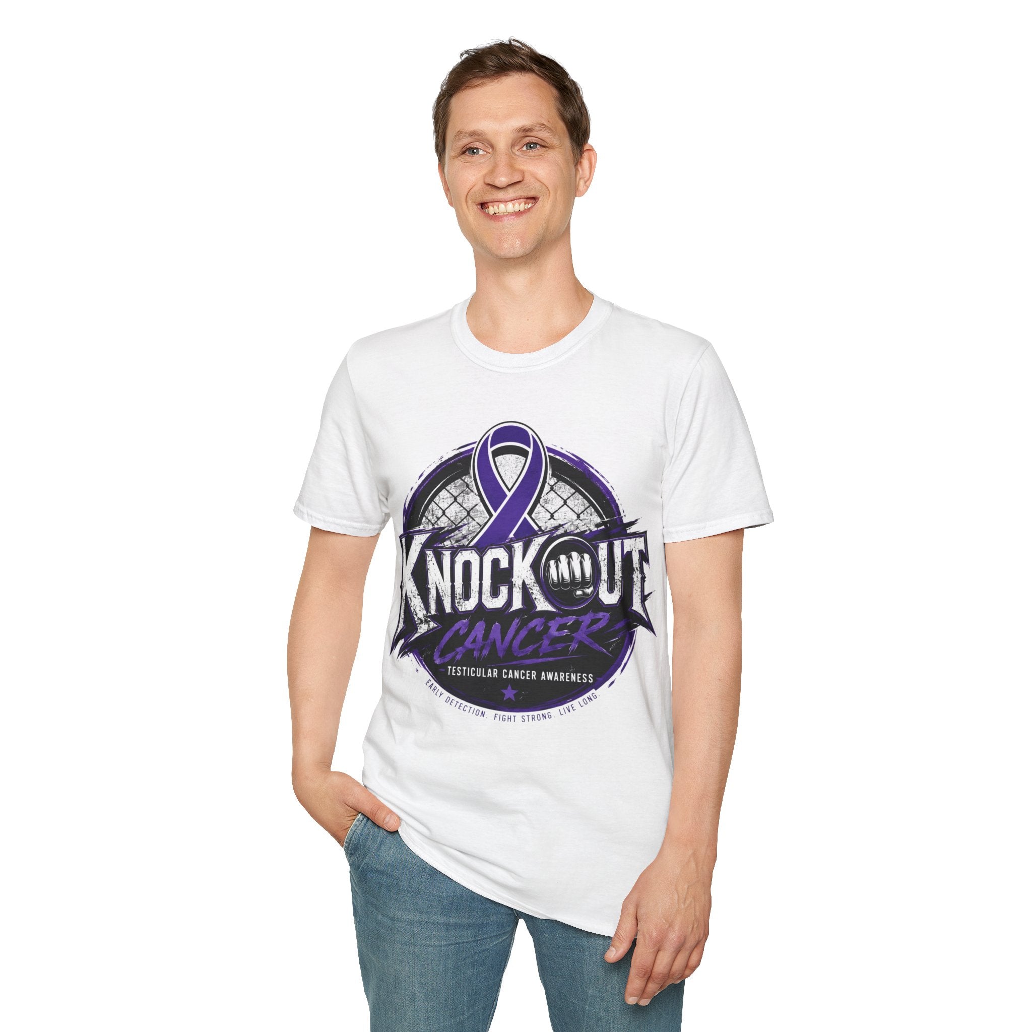 KnocKOut Cancer Awareness Tee | One Team. One Fight.Unisex Softstyle T-Shirt