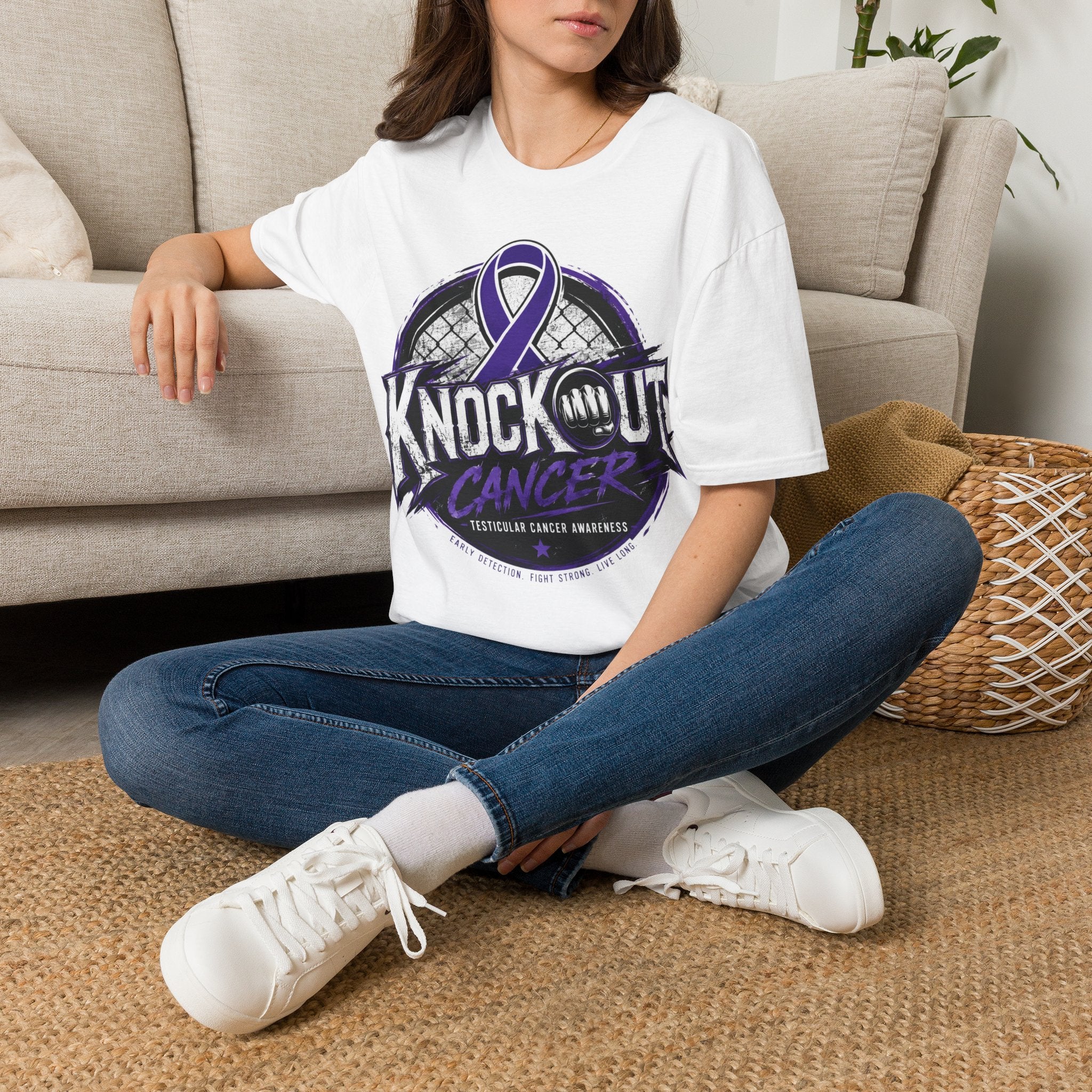 KnocKOut Cancer Awareness Tee | One Team. One Fight.Unisex Softstyle T-Shirt