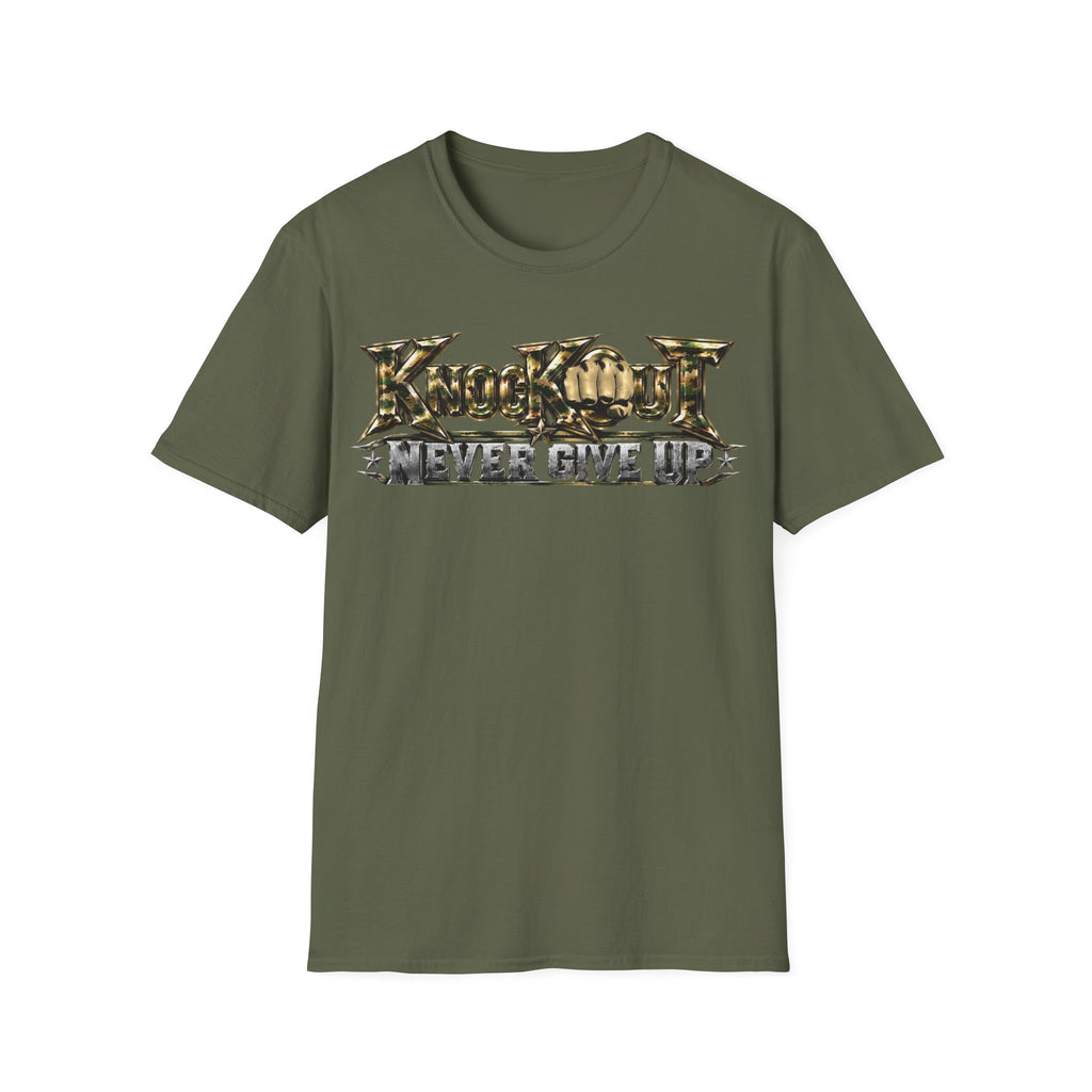 Never Give Up KnocKOut Unisex Softstyle T-Shirt