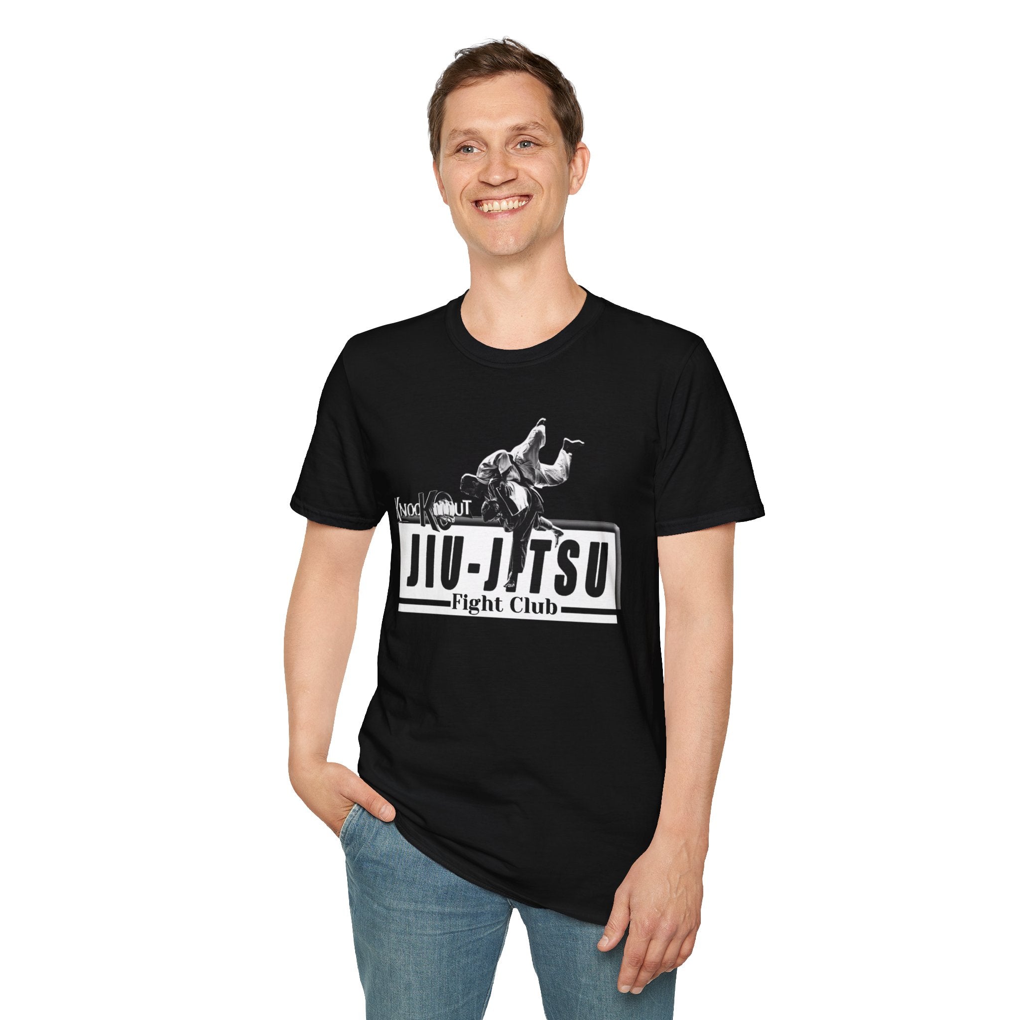 KnocKOut jiu-Jiu-Jitsu Fight Club Unisex Softstyle T-Shirt