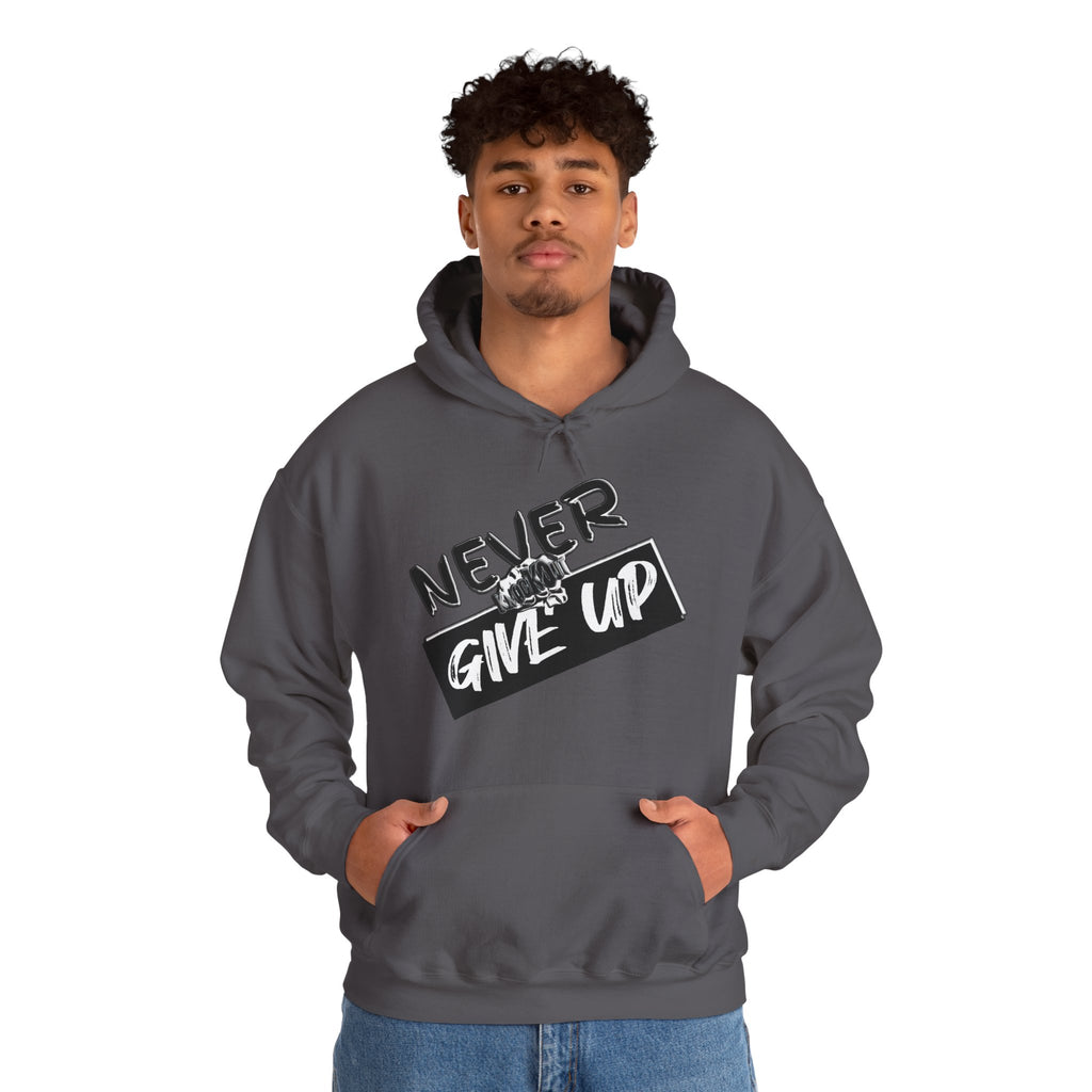 Never Give Up  KnocKOut Unisex Heavy Blend™ Hooded Sweatshirt