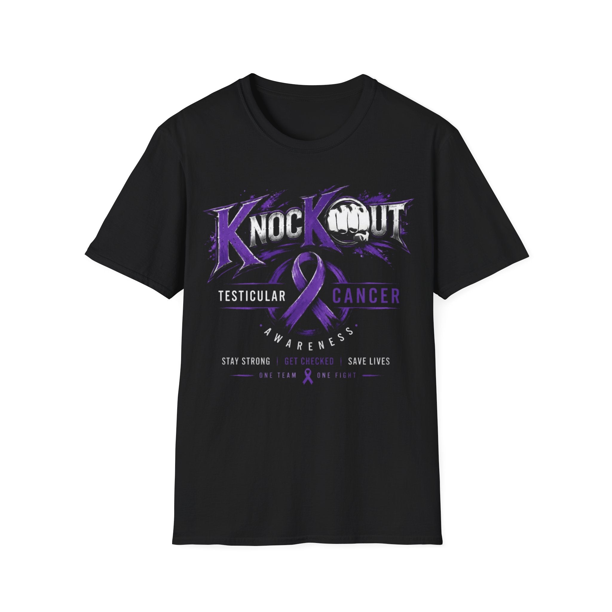 KnocKOut Cancer Awareness Tee | One Team. One Fight.Unisex Softstyle T-Shirt