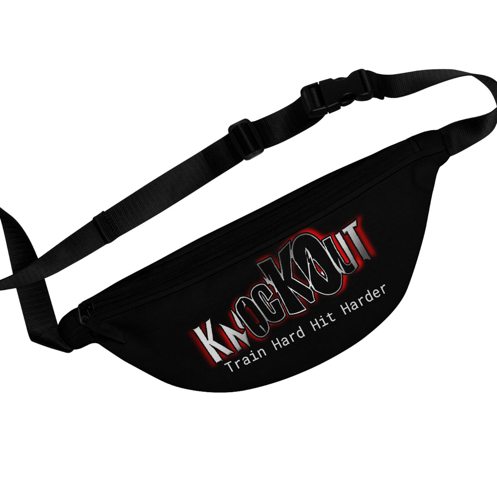 KnocKOut Black Red Fanny Pack