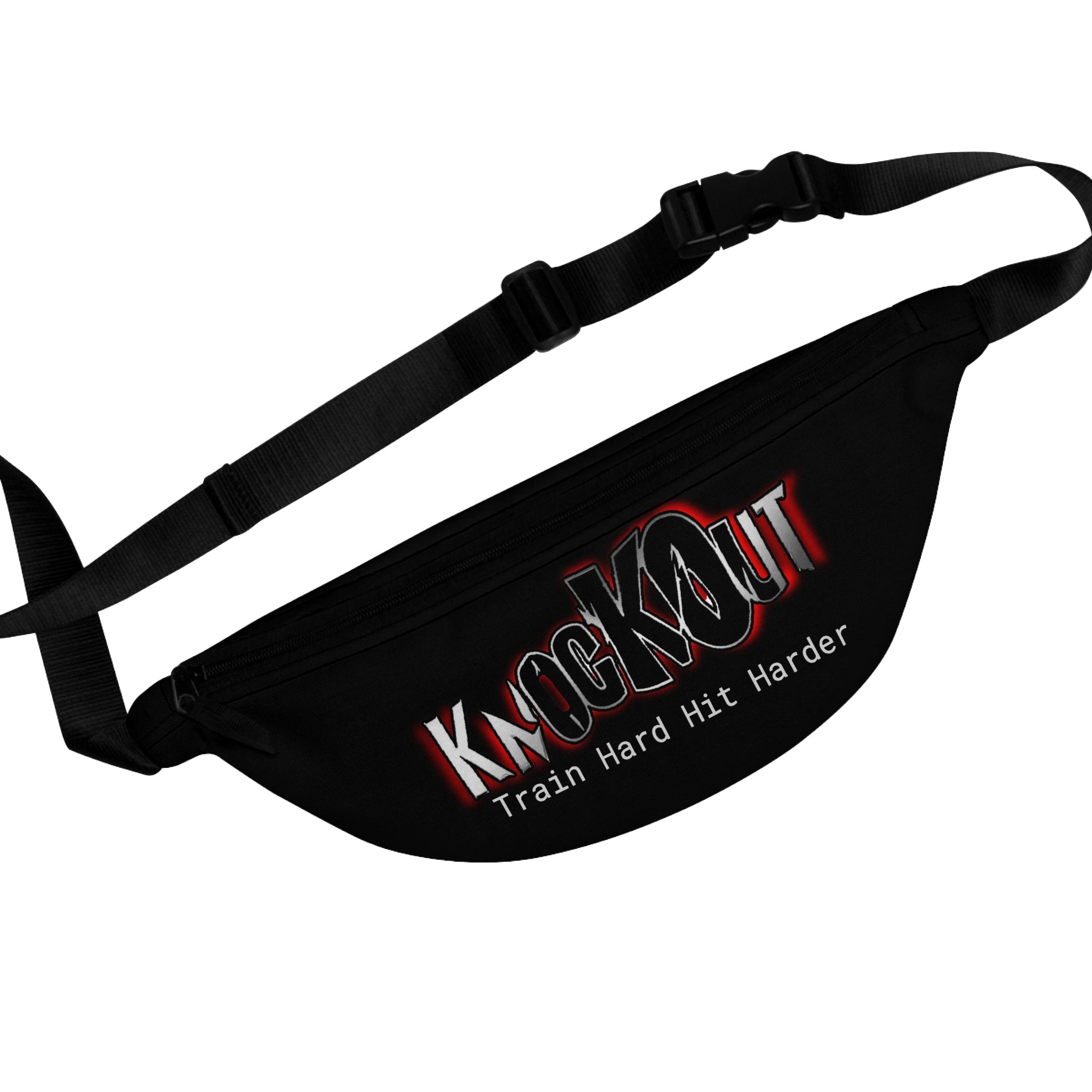 KnocKOut Black Red Fanny Pack
