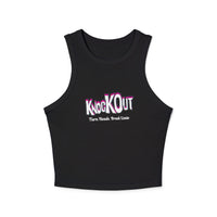 Turn Heads. Break Limits Women's Micro Rib Racer Tank Top