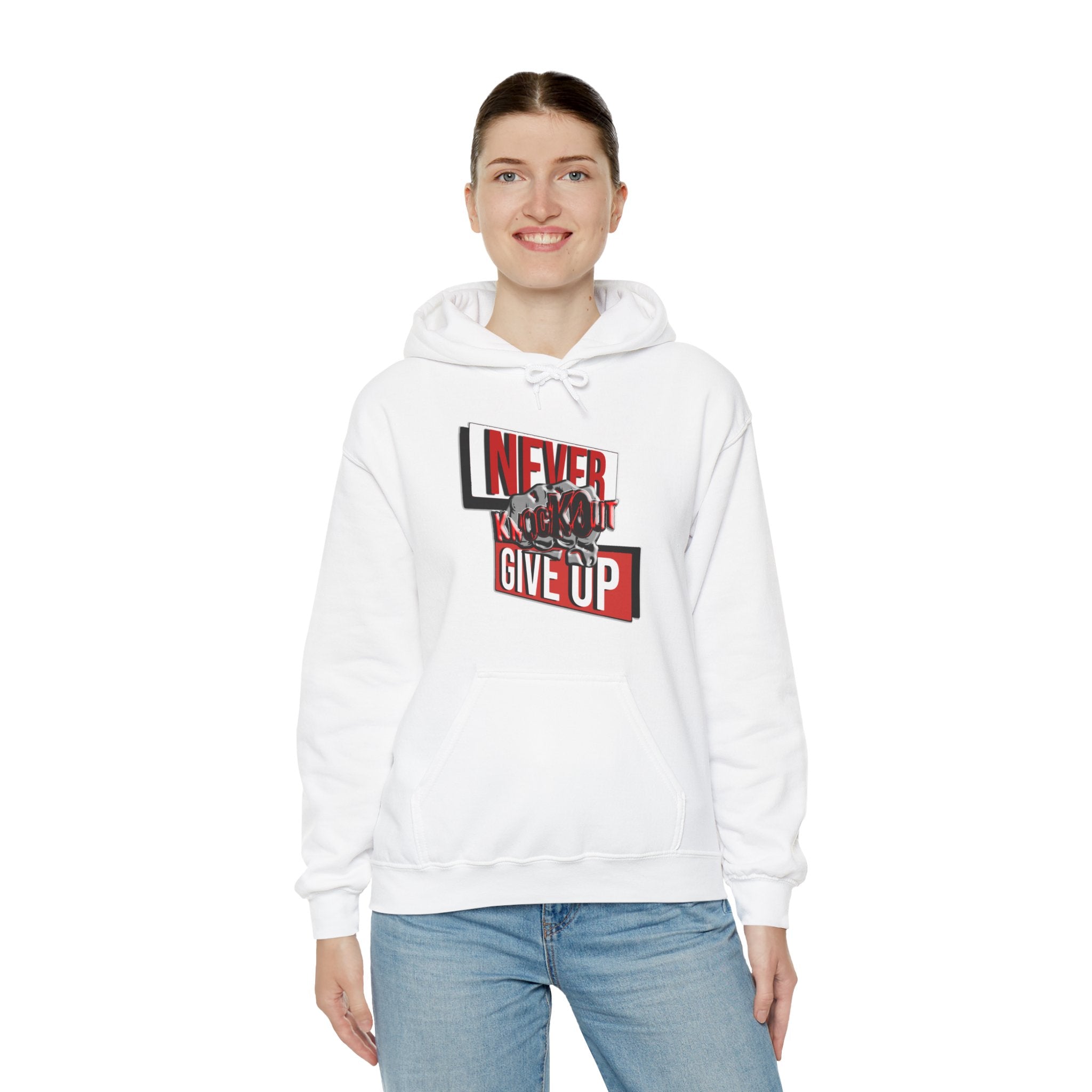 KnocKOut Never Give Up Unisex Heavy Blend™ Hooded Sweatshirt