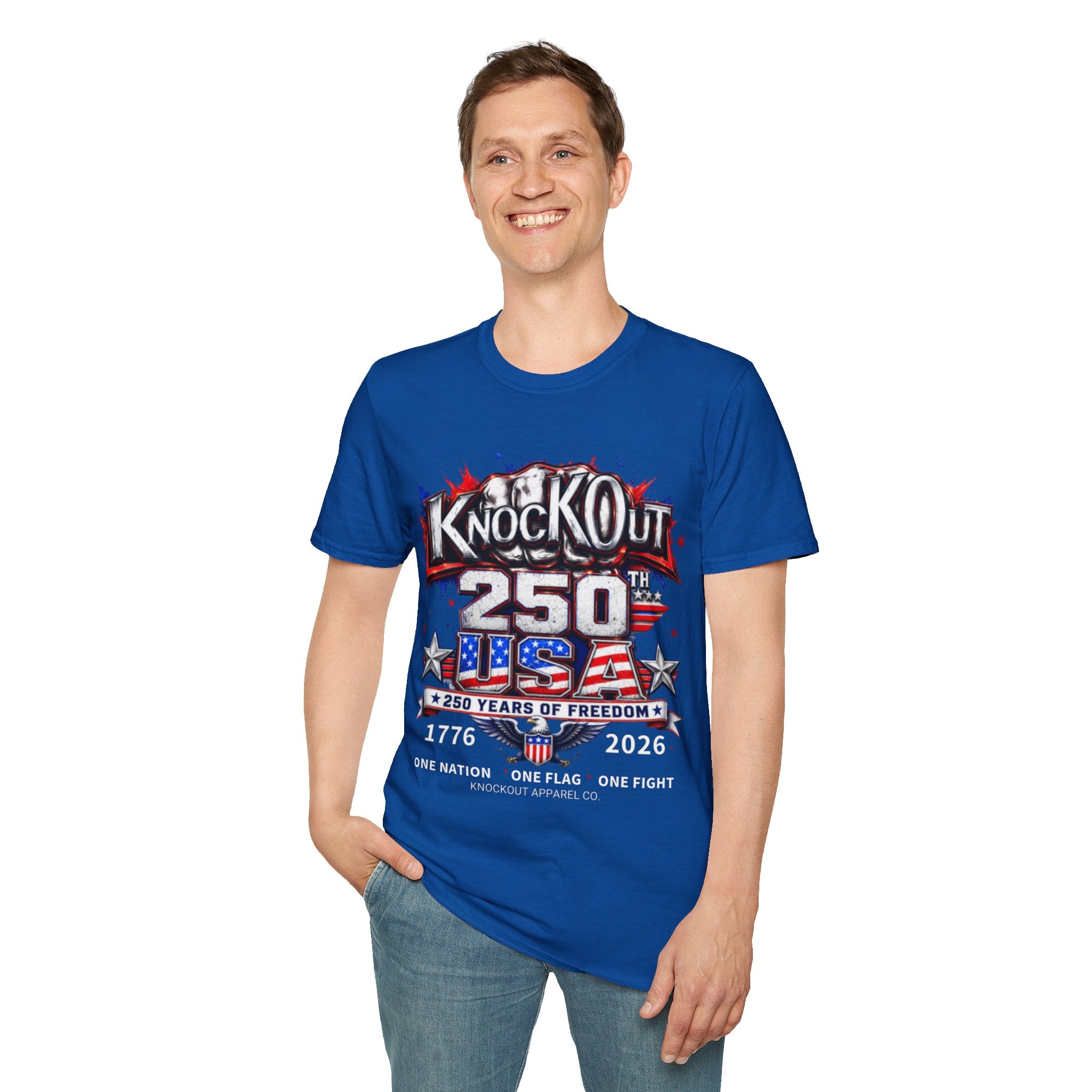 USA 250th Anniversary KnocKOut Unisex Softstyle T-Shirt