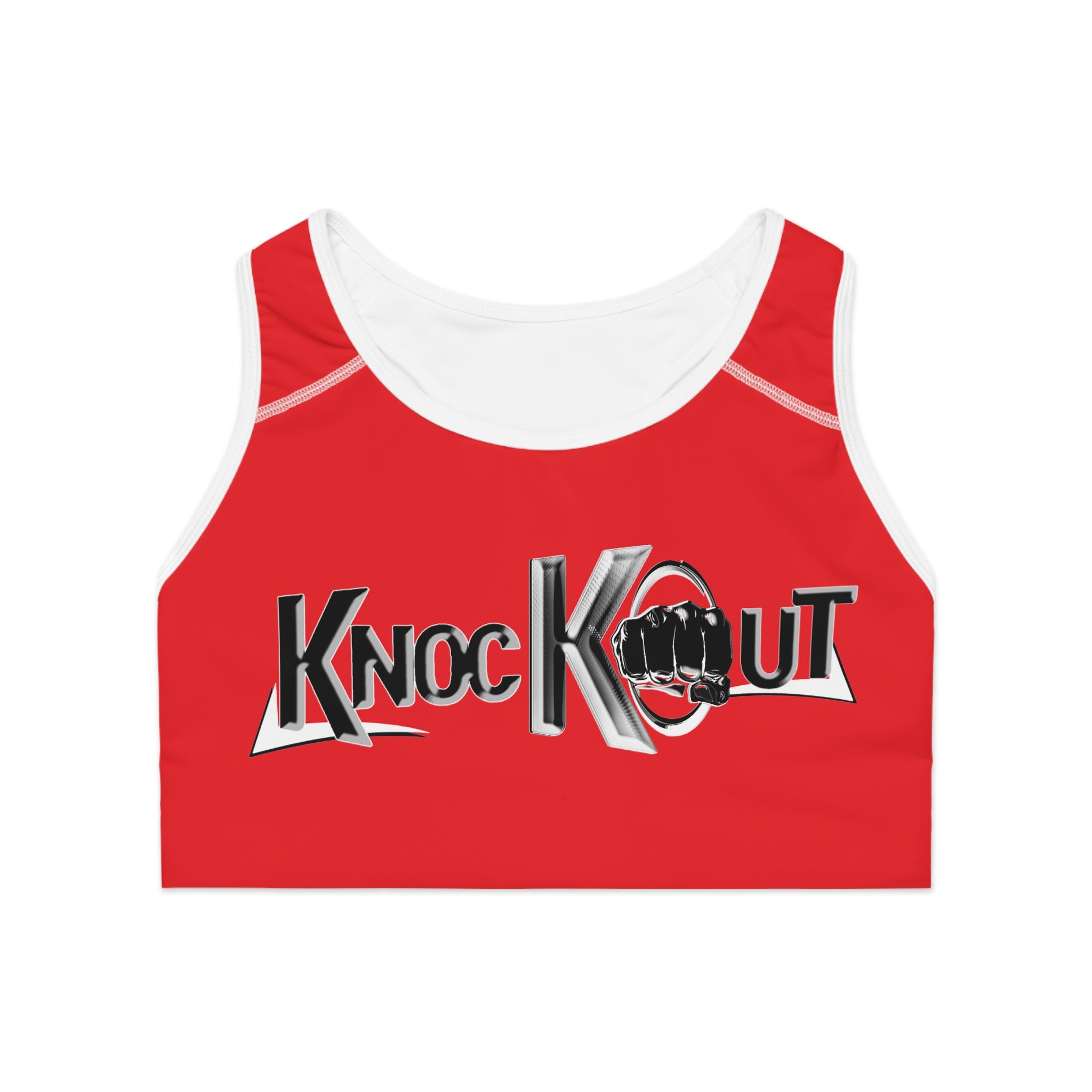 KnocKOut Red Sports Bra