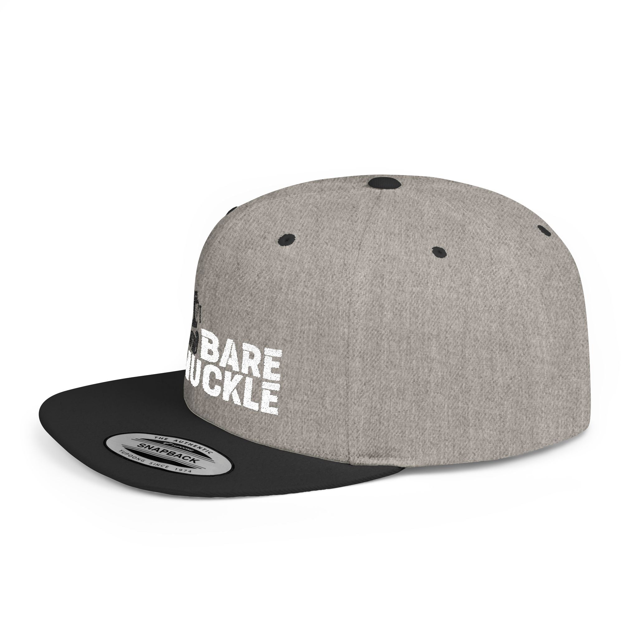 Snapback Hat - Knockout Bare Knuckle Flat Bill Cap