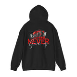Red Knockout Never Give Up Unisex Heavy Blend™ Hooded Sweatshirt