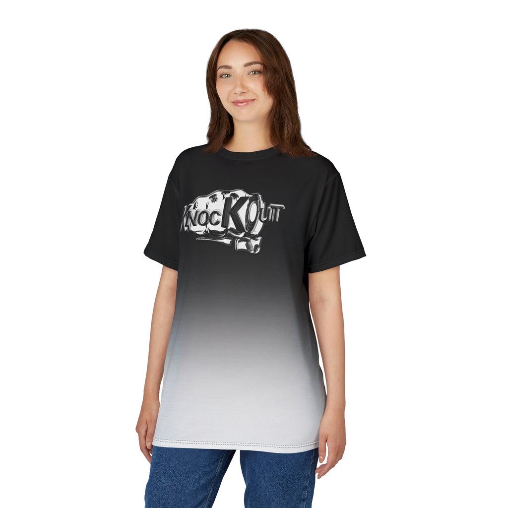 Black & White KnocKOut Unisex Cut & Sew Tee