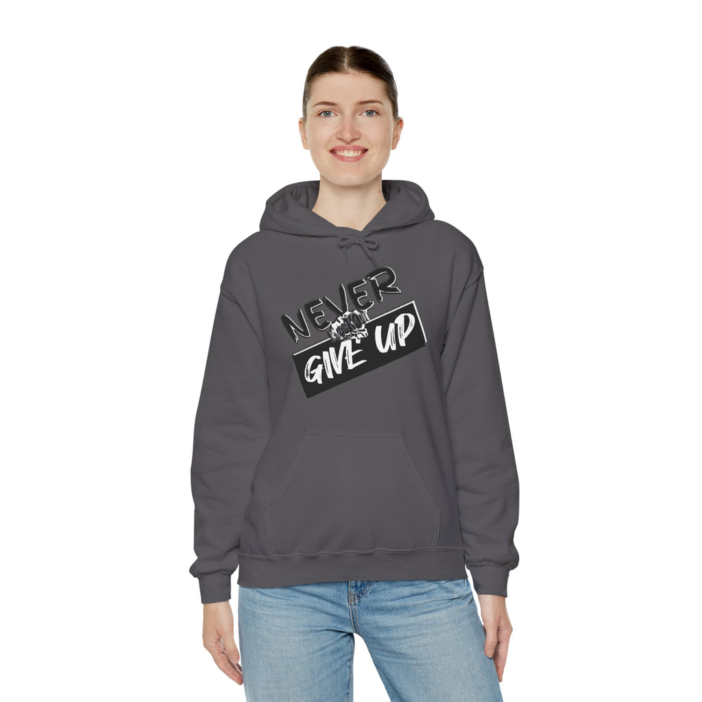 Never Give Up  KnocKOut Unisex Heavy Blend™ Hooded Sweatshirt