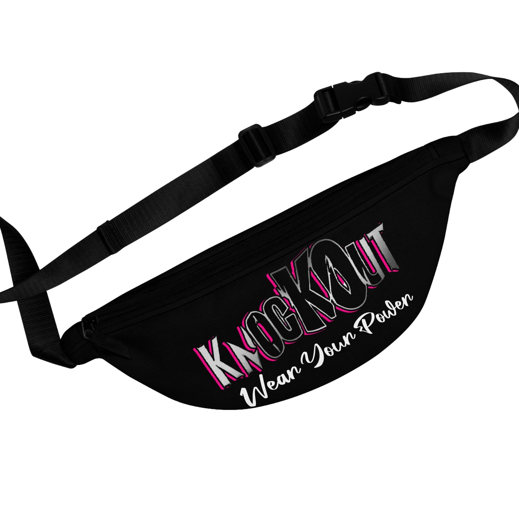 KnocKOut Black Pink Fanny Pack