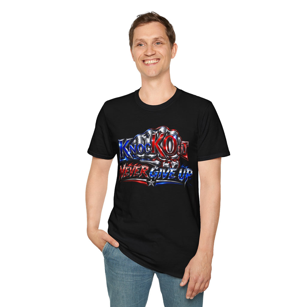 Red Blue KnocKOut Unisex Softstyle T-Shirt