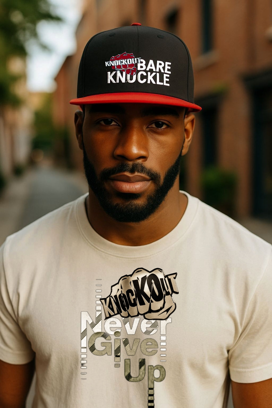 Knockout Bare Knuckle Flat Bill Snapback