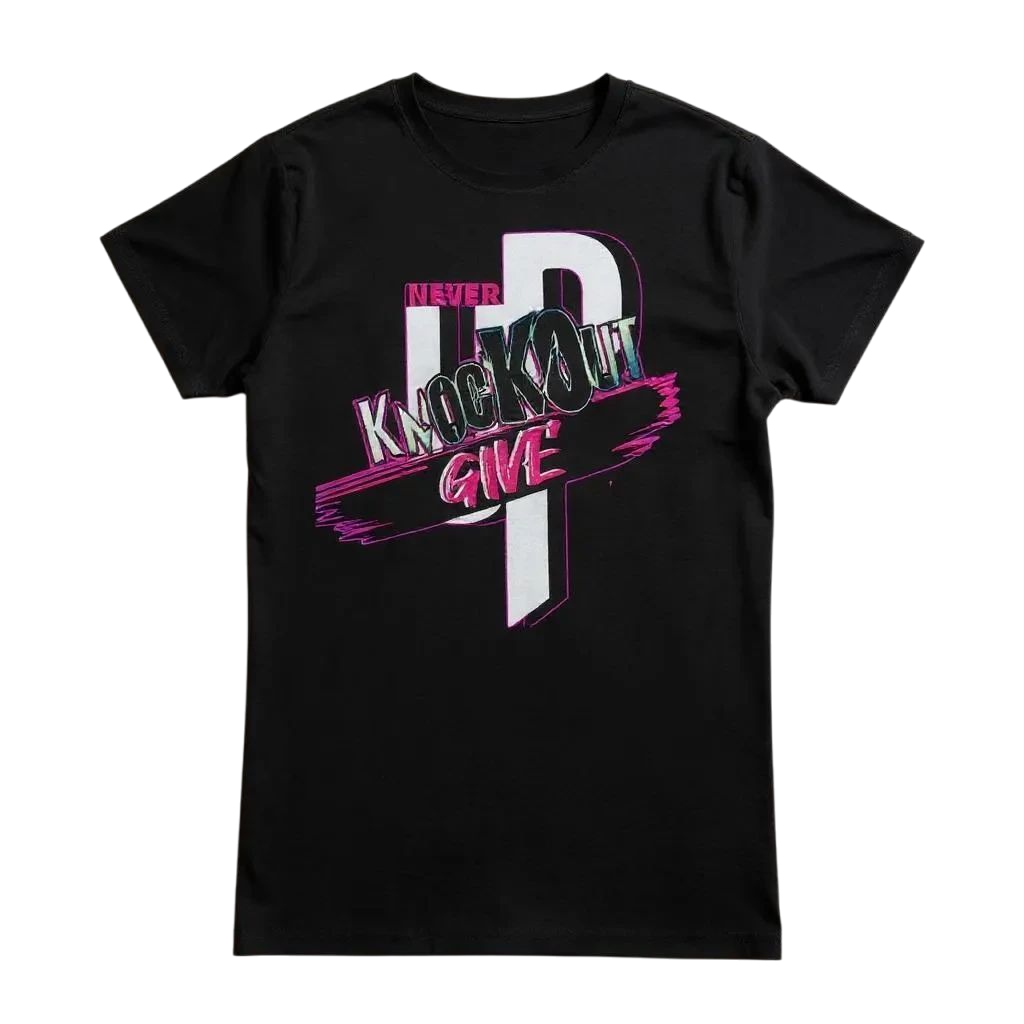 KnocKOut Women's Softstyle Tee Never Give Up