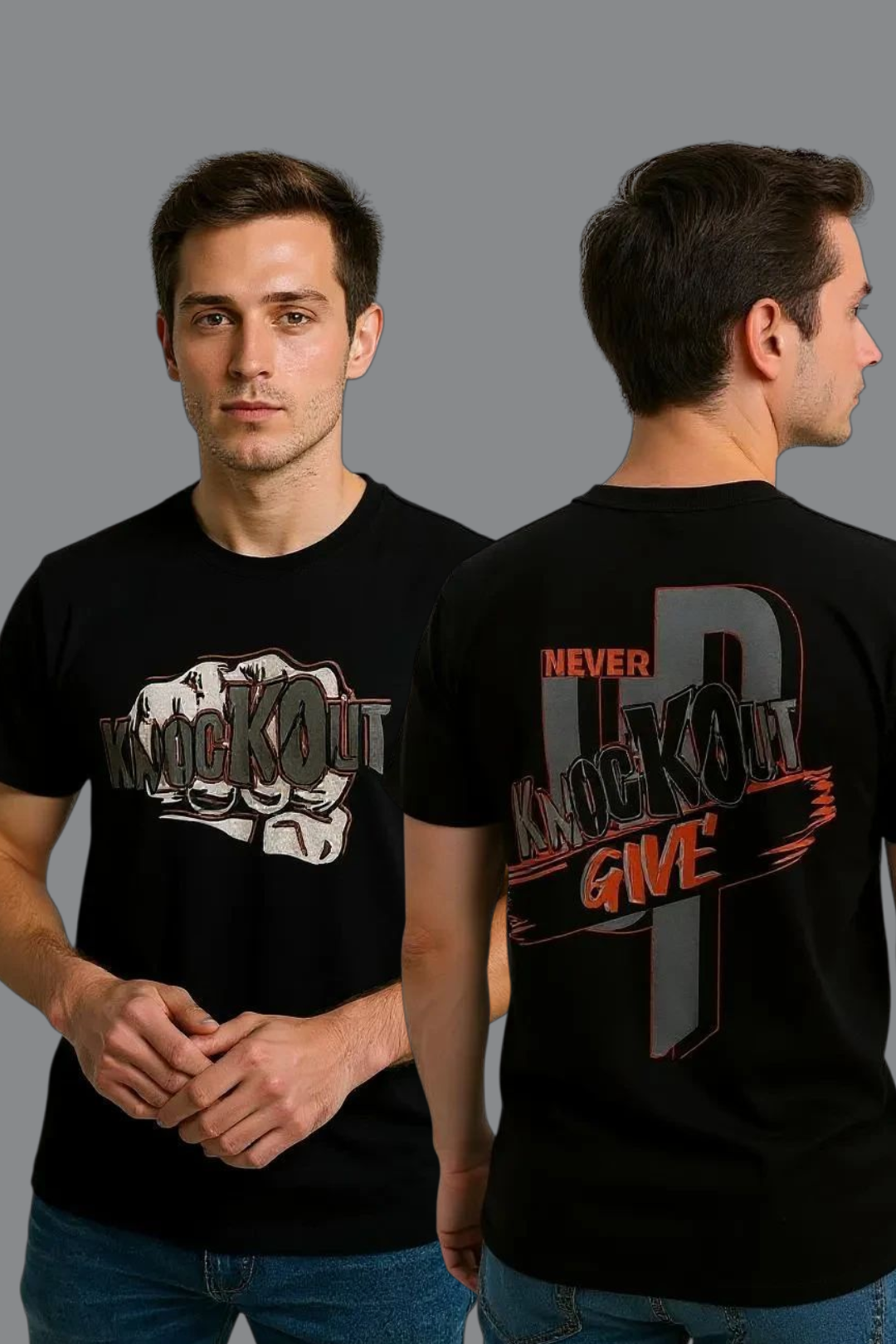 KnocKOut Softstyle T-Shirt Never Give Up
