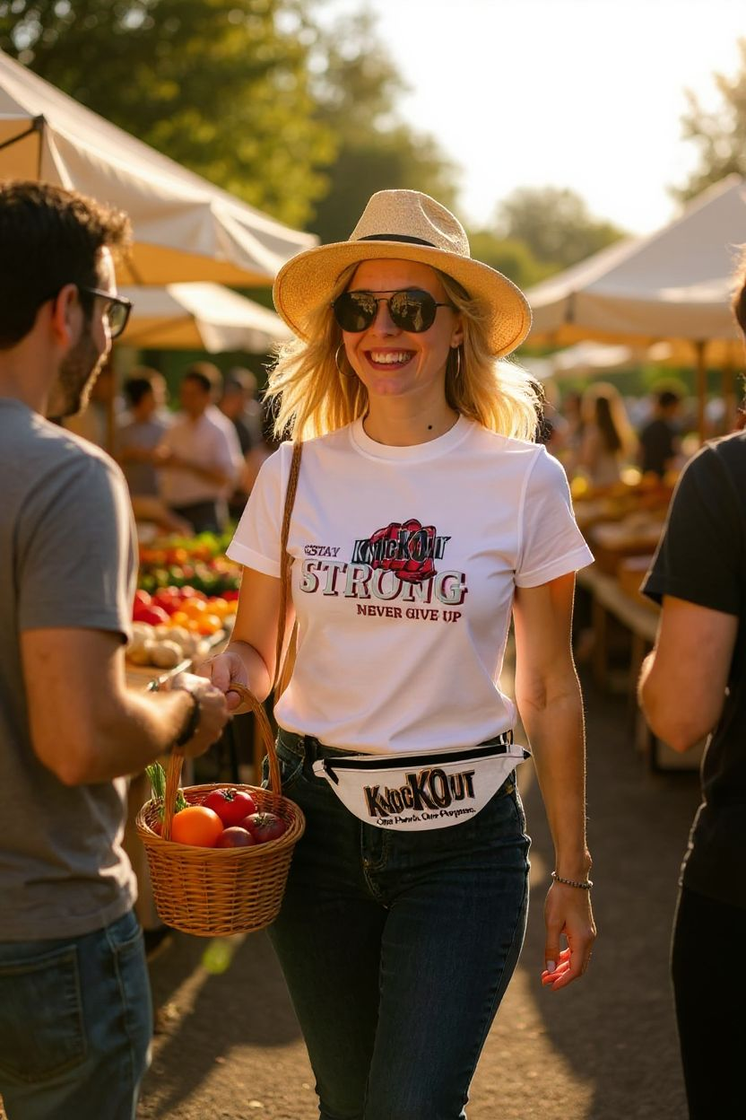 KnocKOut White Fanny Pack