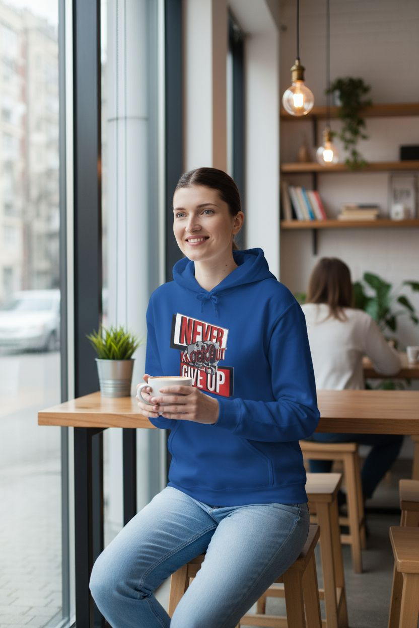 KnocKOut Never Give Up Unisex Heavy Blend™ Hooded Sweatshirt