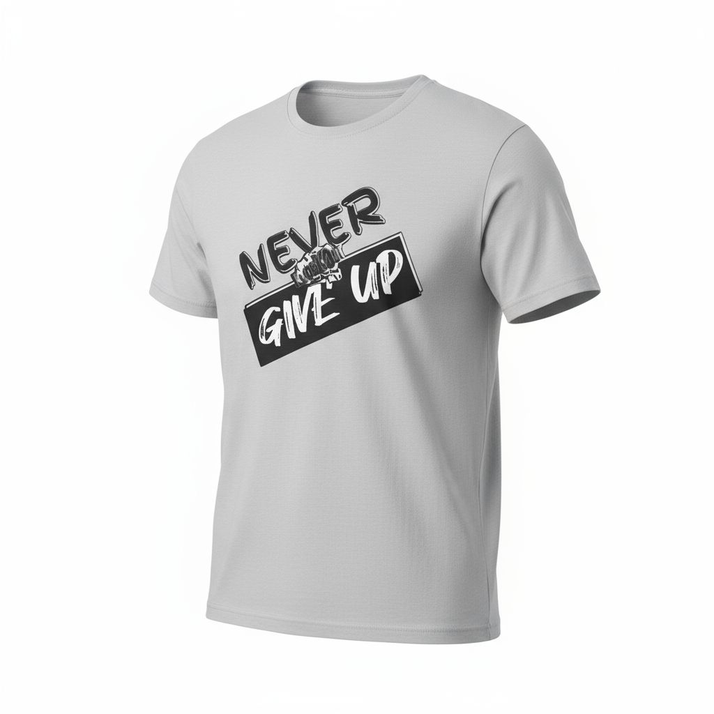 Never Give Up  KnocKOut Unisex Softstyle T-Shirt