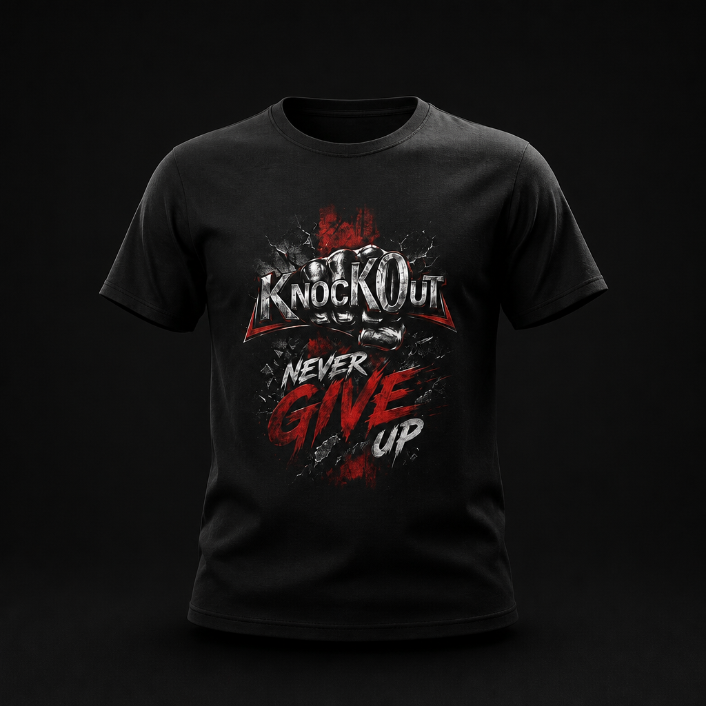 KnocKOut Never Give Up Unisex Softstyle T-Shirt
