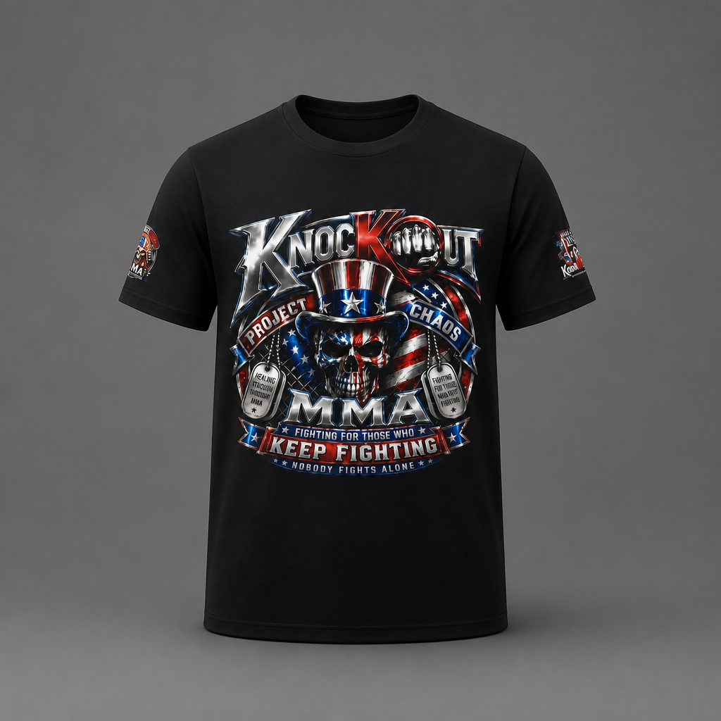 KnocKOut Project Chaos MMA Support Veteran Unisex Softstyle T-Shirt